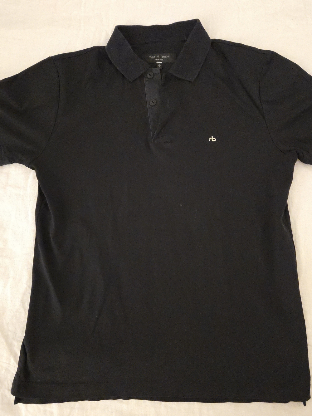 rag & bone Men's Black Polo